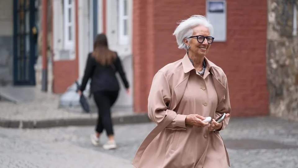 Christine Lagarde fotografiada durante la ceremonia del Premio Carlomagno en Aquisgrán el 14 de mayo de 2026; imagen de archivo, no del anuncio del BCE.
