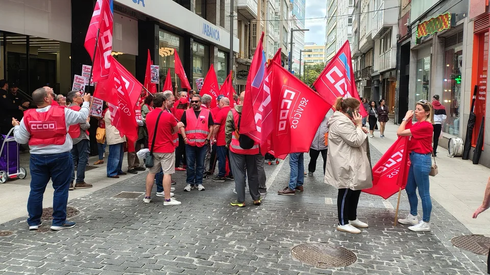 Manifestación real con participantes de Comisiones Obreras fotografiada en junio de 2026, imagen de archivo